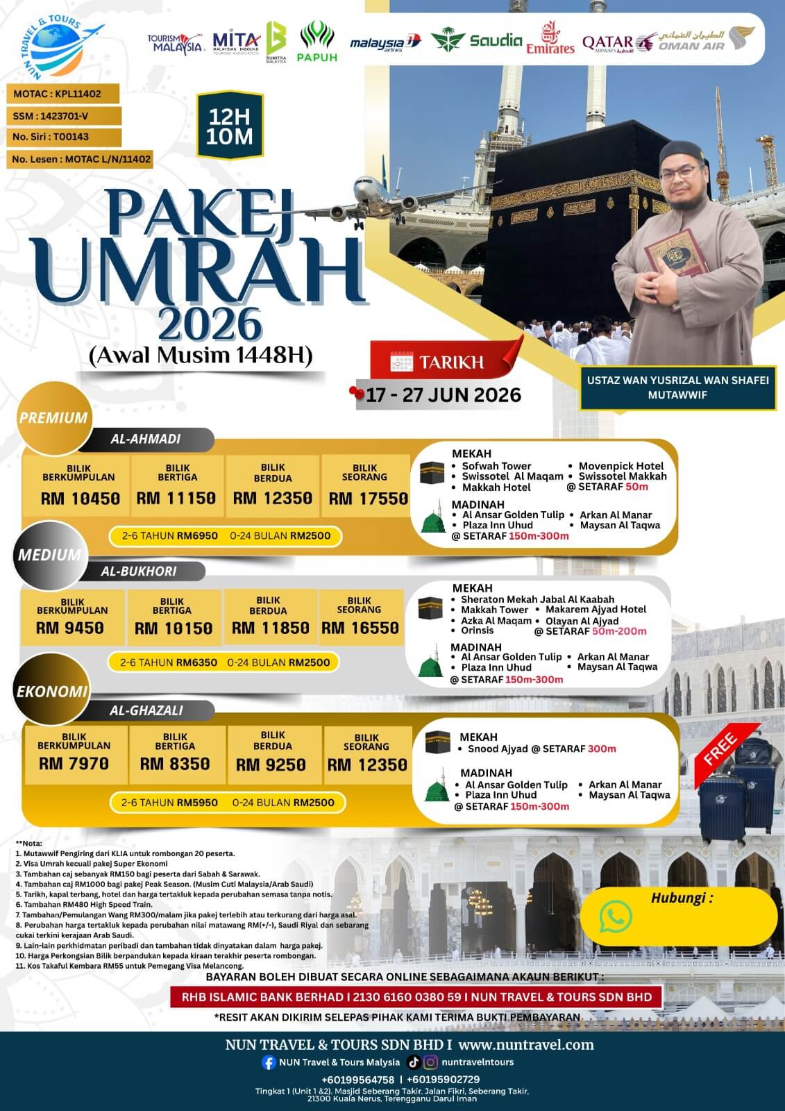 PU Awal Musim Ust Yus